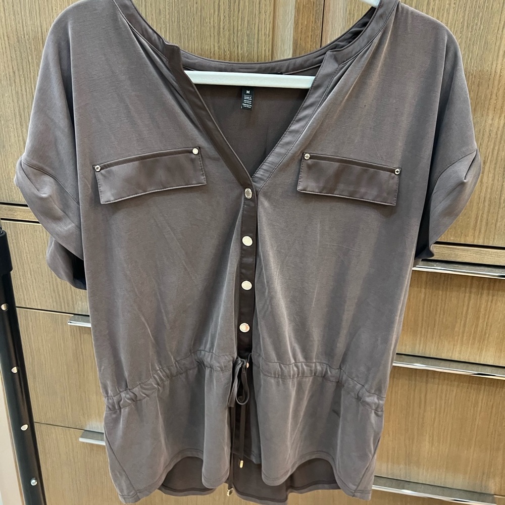 White House Black Market short sleeve button up